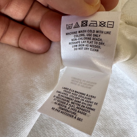 Anthropologie Postmark Short Sleeve Textured‎ Peplum Top White Small Scoop Neck - Picture 8 of 13